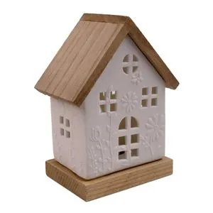 Keramička svetleća kućica 12/17cm 136340