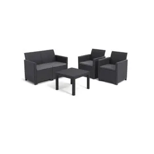 Keter Baštenski set Claire, dvosed, dve stolice i Orlando sto CU 252643