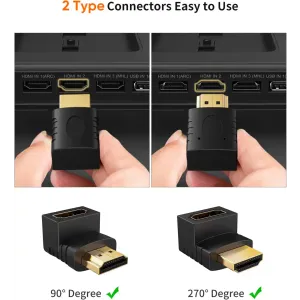 Kettz 4K HA-K2704 HDMI adapter ugaoni 270°