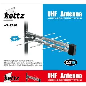 Kettz AS-K020 Antena TV/FM/T2 RF konektor
