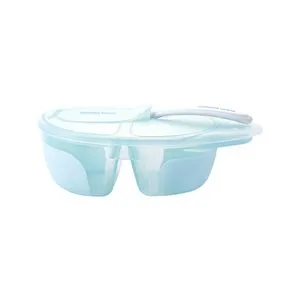 Kikka Boo Činija sa 2 pregrade i kašičicom Tasty Blue