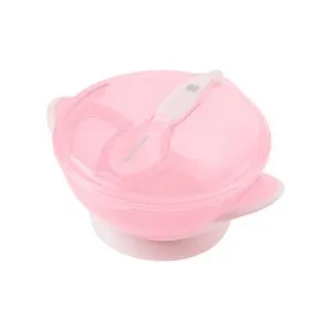 Kikka Boo Činija sa vakumom i kašičicom Feedy Pink