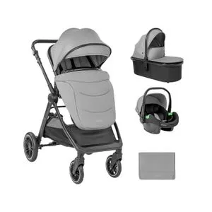 Kikka Boo Kolica Ava 3in1 set sa I-SIZE auto sedištem i tvrdom korpom Grey