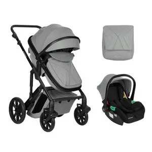 Kikka Boo Kolica Darling Light Grey premium set 2in1 sa auto sedištem I-Size
