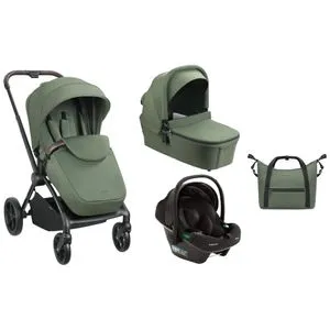 Kikka Boo Kolica Kara premium 3in1 set sa autosedištem I-Prime I-size i tvrdom korpom Army Green