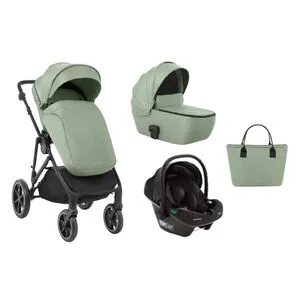 Kikka Boo Kolica Thea 3in1 set sa auto sedištem I-Prime I-size i tvrdom korpom Army Green
