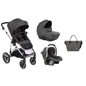 Kikka Boo Kolica Thea 3in1 set sa auto sedištem i tvrdom korpom Dark Grey