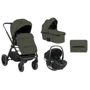 Kikka Boo Kolica Tiffany 3in1 premium set sa auto sedištem I-Trail I-size i tvrdom korpom Army Green