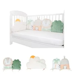 Kikka Boo Ogradica od plišanih jastuka set 5 pcs Jungle King