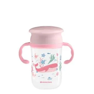 Kikka Boo Šolja 360° sa ručicama 300ml Deep Sea Pink