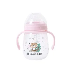 Kikka Boo Šolja sa silikonskim piskom Savanna 240ml Pink