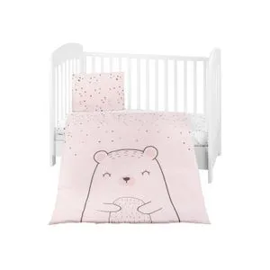 Kikka Boo Posteljina navlaka 3 pcs Bear with Me Pink