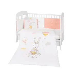Kikka Boo Posteljina sa ogradicom 6 pcs 60/120 Rabbits in Love