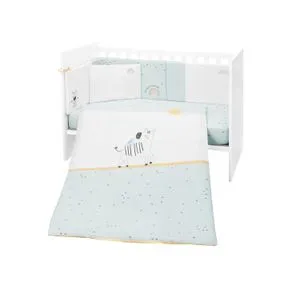 Kikka Boo Posteljina sa ogradicom 6 pcs 60/120 Stripy Friends