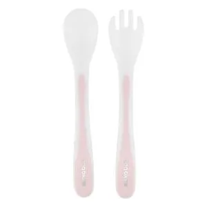 Kikka Boo Set kašičica i viljuška PP Pink