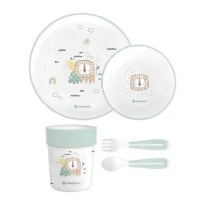 Kikka Boo Set posuđa 4 dela Savanna Mint