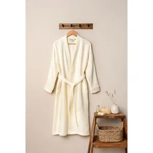 Kimono - Ecru Uniseks Bademantil