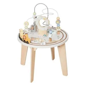 Kinder Home Dečiji drveni edukativni sto sa lavirintom i perlama