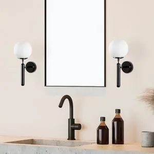 King - 11457 Crno-Bela Zidna Lampa