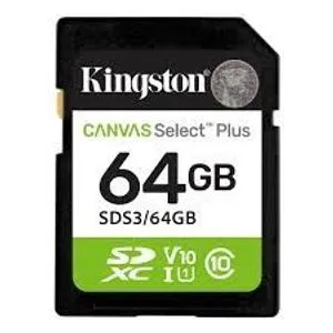 Kingston Canvas Select Plus SDS3/64GB MEM SD 64GB