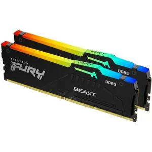 KINGSTON DIMM DDR5 64GB (2x32GB kit) 5600MT/s KF556C40BBAK2-64 Fury Beast RGB black XMP