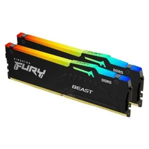Kingston DIMM DDR5 64GB (2x32GB kit) 6000MT/s KF560C36BBE2AK2-64 FURY Beast RGB EXPO