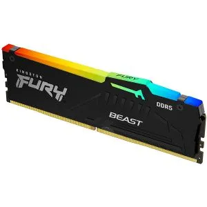 Kingston KF552C40BBA-32 DDR5 32GB 5200MHz [FURY BEAST RGB], Non-ECC UDIMM, CL40 1.25V, 288-Pin 2R...