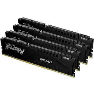 Kingston KF556C40BBK4-128 DDR5 128GB (4x32GB) 5600MHz [FURY BEAST], Non-ECC UDIMM, CL40 1.25V, 28...