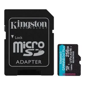 Kingston Memorijska kartica U3 V30 microSDXC 256GB Canvas Go Plus 200MB/s A2 + adapter SDCG4/256GB
