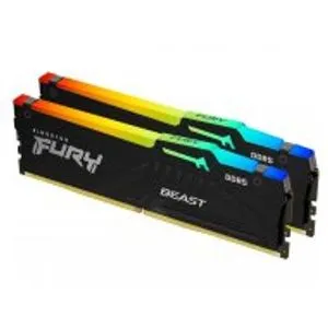Kingston RAM DDR5 64GB (2x32GB kit) 5600MT/s KF556C40BBAK2-64 Fury Beast RGB