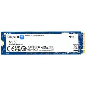 Kingston SNV3S/1000G M.2 NVMe 1TB, 2280, PCIe Gen 4x4, NV3, Read up to 6,000 MB/s, Write up to 4,...