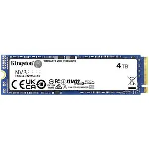 Kingston SNV3S/4000G M.2 NVMe 4TB, 2280, PCIe Gen 4x4, NV3, Read up to 6,000 MB/s, Write up to 5,...