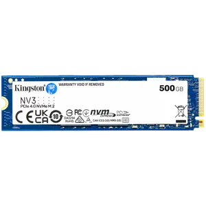 Kingston SSD 500GB NV3 M.2 2280 PCIe 4.0 NVMe SSD