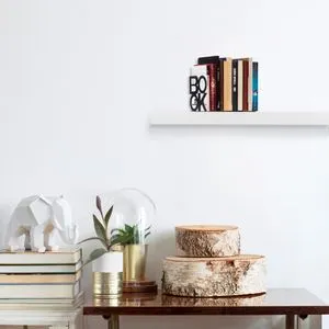Kitap tutucu 9 - Black Black Metal Bookend