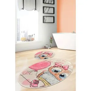 Kitty Multicolor Bathmat Set (2 Pieces)