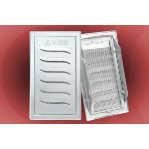 Klizna ventilaciona rešetka 125x215mm Bela 8451