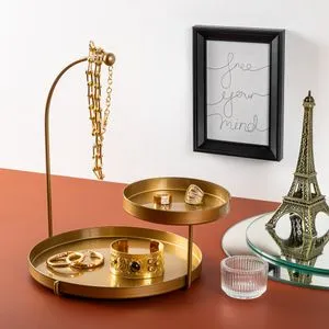 Knıdos-B - Gold Gold Decorative Metal Accessory