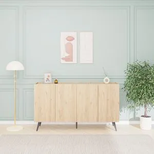 Kns-740-Ff-2 Oak Console