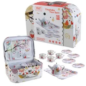 Kofer čajanka set sa ptičicom