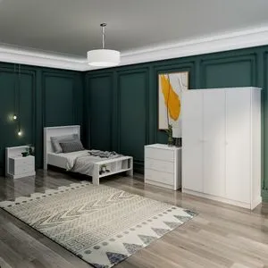 Komplet za mlade sobe - Life u beloj boji