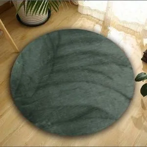 Konceptum Hypnose Ovalni Plišani Tepih - Tamnosivi (120 cm)