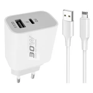 KONFULON C89Q brzi kućni punjač 30W Pd+USB +USB Type C