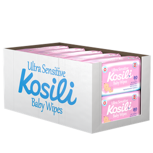 KOSILI Baby vlažne maramice roza 10x80/1 XXL