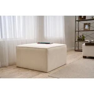Kozan - Cream Cream Pouffe