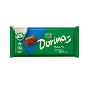 Kraš Dorina mlečna čokolada  bez šećera 80g