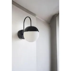 Küre - 8769-1P Crno-Bela Zidna Lampa
