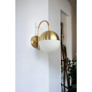Küre - 8848-1P Gold White Zidna Lampa