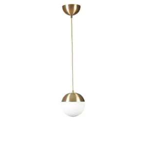 Küre Tekli Eskitme Beyaz Camlı Sarkıt Gold
White Chandelier