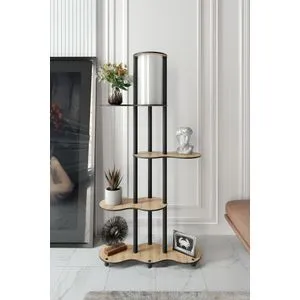 KS-11116 Walnut Floor Lamp