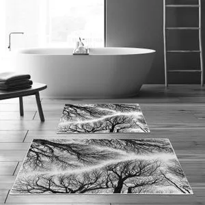 Kt449 Multicolor Bathmat Set (2 Pieces)